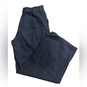 Kendall + Kylie Womens Medium Black Wide Leg Pants Jeans pockets casual zip fly